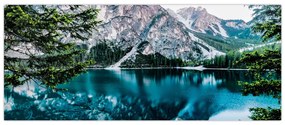 Tablou - Lac în Alpi (120x50 cm)