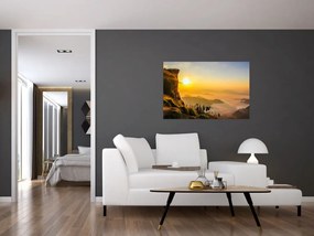 Tablou - Ceața de dimineață în vale (90x60 cm)