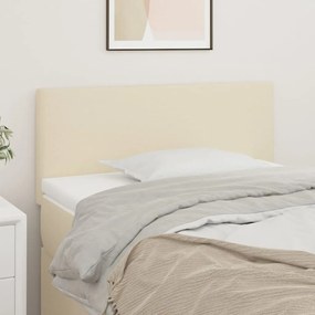 345754 vidaXL Tăblie de pat, crem, 90x5x78/88 cm, piele ecologică