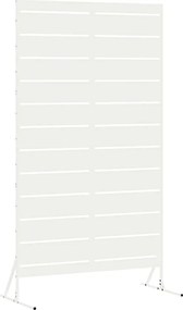 vidaXL Ecran de intimitate Alb 100 x 50 x 180 cm Oțel