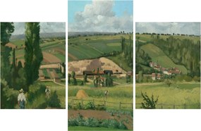 Tablou - Camille Pissarro, Landscape at Les Pâtis, Pontoise, reproducere (90x60 cm)