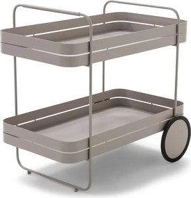 Măsuță de servire cu roți din metal 74x42 cm Gin & Trolley – Spinder Design