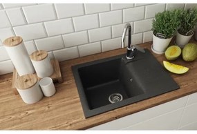 Chiuvetă de bucătărie ALVEUS 1149116 GEM 59x50 cm negru