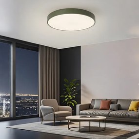 Brilagi - Plafonieră LED dimabilă POOL, 60 W, 230 V, 3000–6000 K, Ø 60 cm, verde + telecomandă