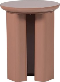 Măsuță auxiliară rotundă cu aspect lucios ø 40 cm Orivo – WOOOD