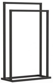Suport prosoape AWD Horward, metal, negru, 45.50 cm x 76.00 cm x 21.50 cm, 1.1 kg