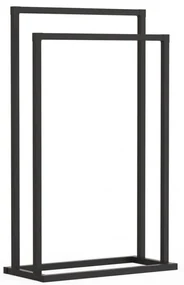 Suport prosoape AWD Horward, metal, negru, 45.50 cm x 76.00 cm x 21.50 cm, 1.1 kg