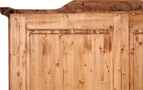 Dulap, L127 59 H204 cm, natur antic, lemn masiv