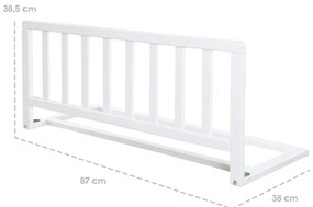 Barieră pentru pat albă – Roba