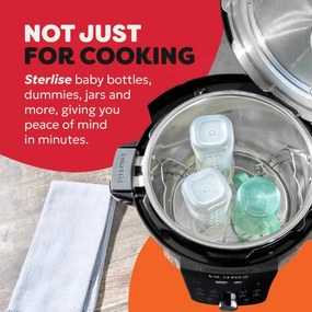 Instant Pot Plus 60 WiFi, 1000W, 5.7 l, 9 programe, control WiFi, ecran LCD, oțel inoxidabil, negru