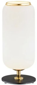 Lampă de masă VALIANO 1xE27/15W/230V neagră/albă/aurie Argon 4994