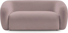 Canapea roz cu tapițerie din chenille 160 cm Celine – Bobochic Paris