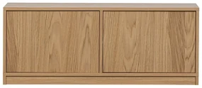 Set TV în culoare naturală cu aspect de lemn de stejar 264x88 cm Modulair – vtwonen