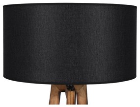 Lampadar negru/maro cu abajur textil (înălțime 166 cm) Maçka – Opviq lights