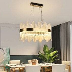 Lustră LED de cristal dimabilă pe cablu LED/70W/230V + telecomandă