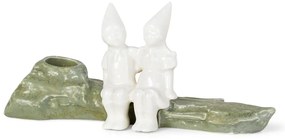 Sfeșnic de Crăciun din gresie Kähler Design Christmas Hug, lungime 19 cm