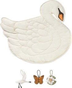 Saltea de joacă pentru copii crem 100x110 cm Swan – Lorena Canals