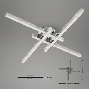 Lustră LED aplicată REY 4xLED/5W/230V crom lucios Brilo