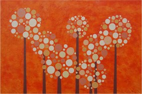 Tablou - Pădurea portocalie (90x60 cm)