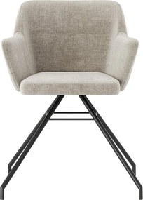 Fotoliu lemn masiv rotativ Spinner tapițat, 64 × 54 × 86 cm