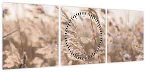 Tablou - Adiere de luncă (cu ceas) (90x30 cm)