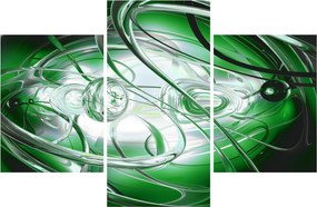 Tabloul abstract verde (90x60 cm)