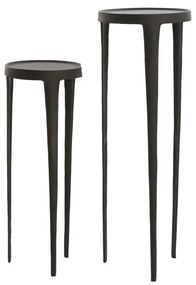 Măsuțe auxiliare 2 buc. rotunde din metal ø 35 cm Tobias – Light &amp; Living