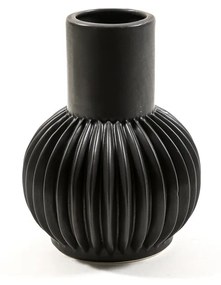Vaza portelan cu striatii, 14,6x14,6x18,8 cm