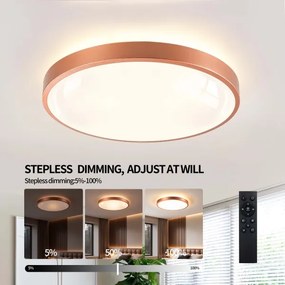 BRILAGI - Corp de iluminat LED reglabil GLASS POOL DOUBLE LED/60W/230V 50 cm cu finisaj cupru + telecomandă