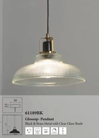 Lustra, Pendul din sticla Glossop