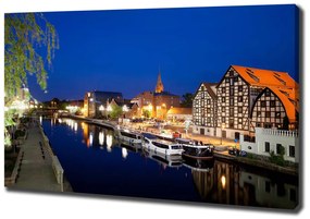 Tablou canvas Noapte bydgoszcz