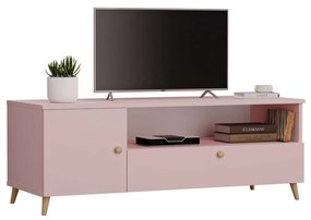 Comodă TV roz - Colecția Scandi