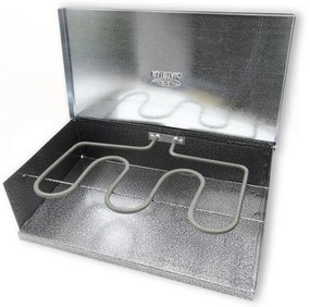 Gratar electric pentru felii Rubino Maxi, 1600 W, 43x30x13.3 cm, Tava pentru grasimi