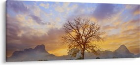 Tablou - Peisaj cu floarea soarelui (120x50 cm)
