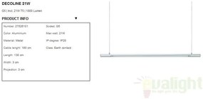 Pendul modern neon G5 21W Decoline 27526101NL