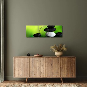 Tablou- Pietre pentru relaxare (cu ceas) (90x30 cm)