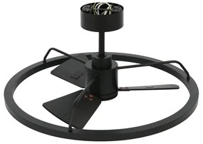 Ventilator LED dimabil Lucci Air 516124 CESSNA LED/36W/230V 3000/4000/5000K negru + telecomandă