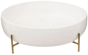 Bol CALL, portelan, suport metalic, 29.5 x H 10 cm