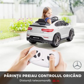 Homcom Masina Electrica Copii – Mercedes, 3-5 Ani cu Centura Siguranta | Aosom Romania
