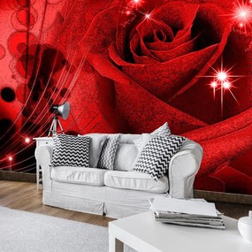 Fototapet - Trandafir roșu (152,5x104 cm), în 8 de alte dimensiuni noi