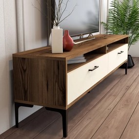 Comoda TV Istanbul - Walnut, Crem