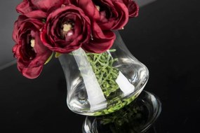 Aranjament floral mic decor festiv design LUX RANUNCULUS BOUQUET BORDEAUX