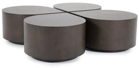 Masa de cafea Jules din furnir de nuc