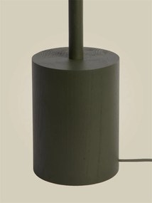 Lampadar LED din lemn de frasin verde Okinawa