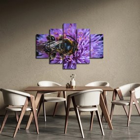 Tablou cu albina pe floare (150x105 cm)