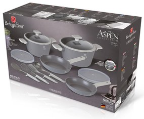 RESIGILAT - Set oale si tigai marmorate 12 piese Aspen Collection Berlinger Haus BH 7077