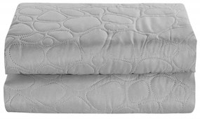 Patura de pat gri deschis cu model STONE Dimensiune: 220 x 240 cm