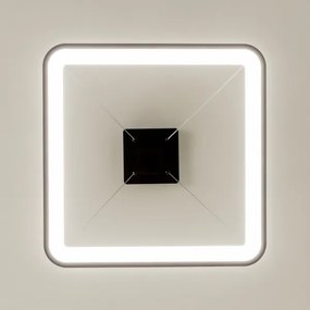 Brilagi - FALCON SLIM Lustră suspendată LED dimabilă pe cablu, 50 W, 230 V, 50 x 50 cm, negru + telecomandă