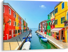 Tablou - Insula Burano, Veneția, Italia (70x50 cm)