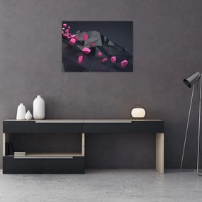 Tablou pe sticlă 3D abstracție (70x50 cm)